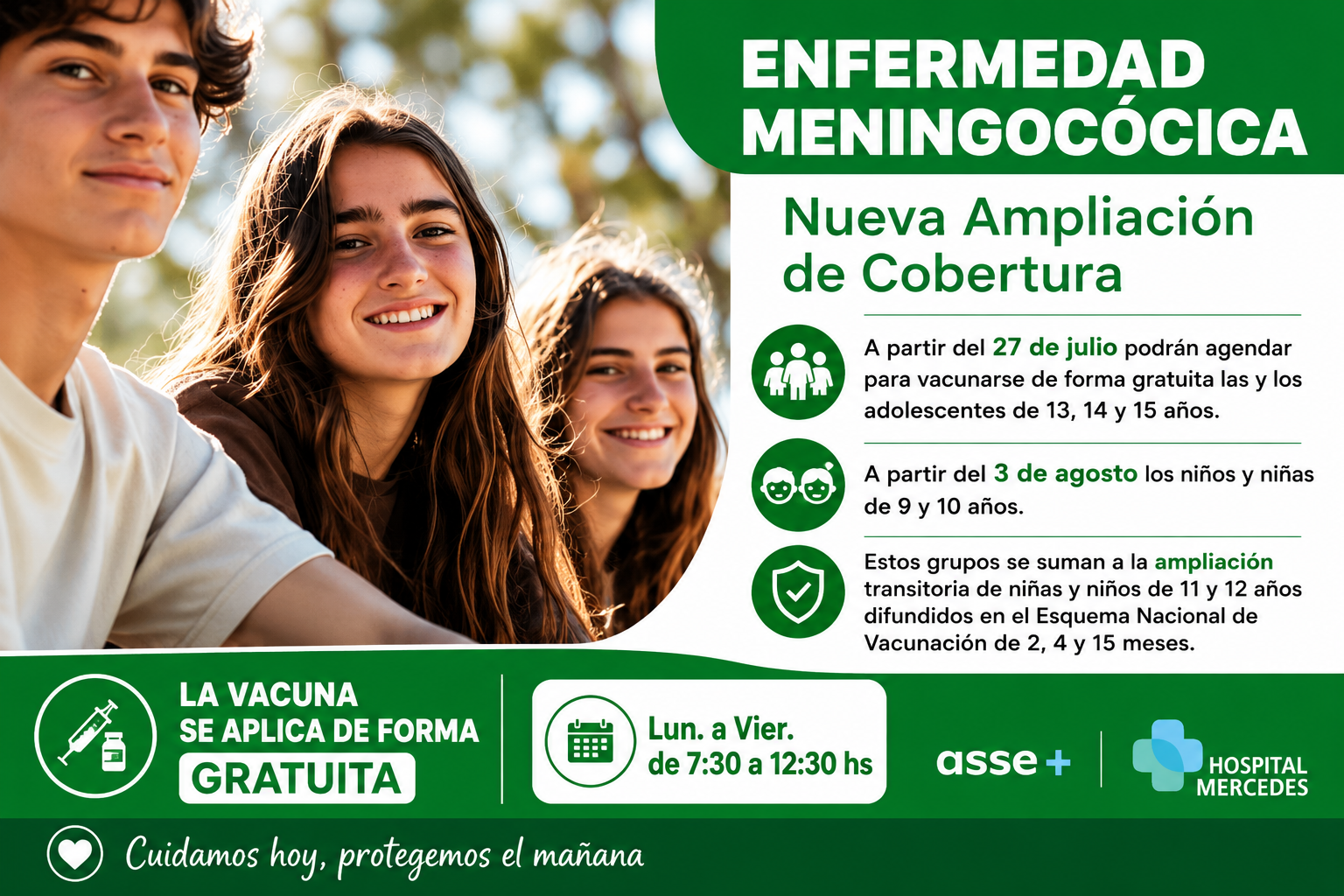 Enfermedad meningococica, nueva cobertura