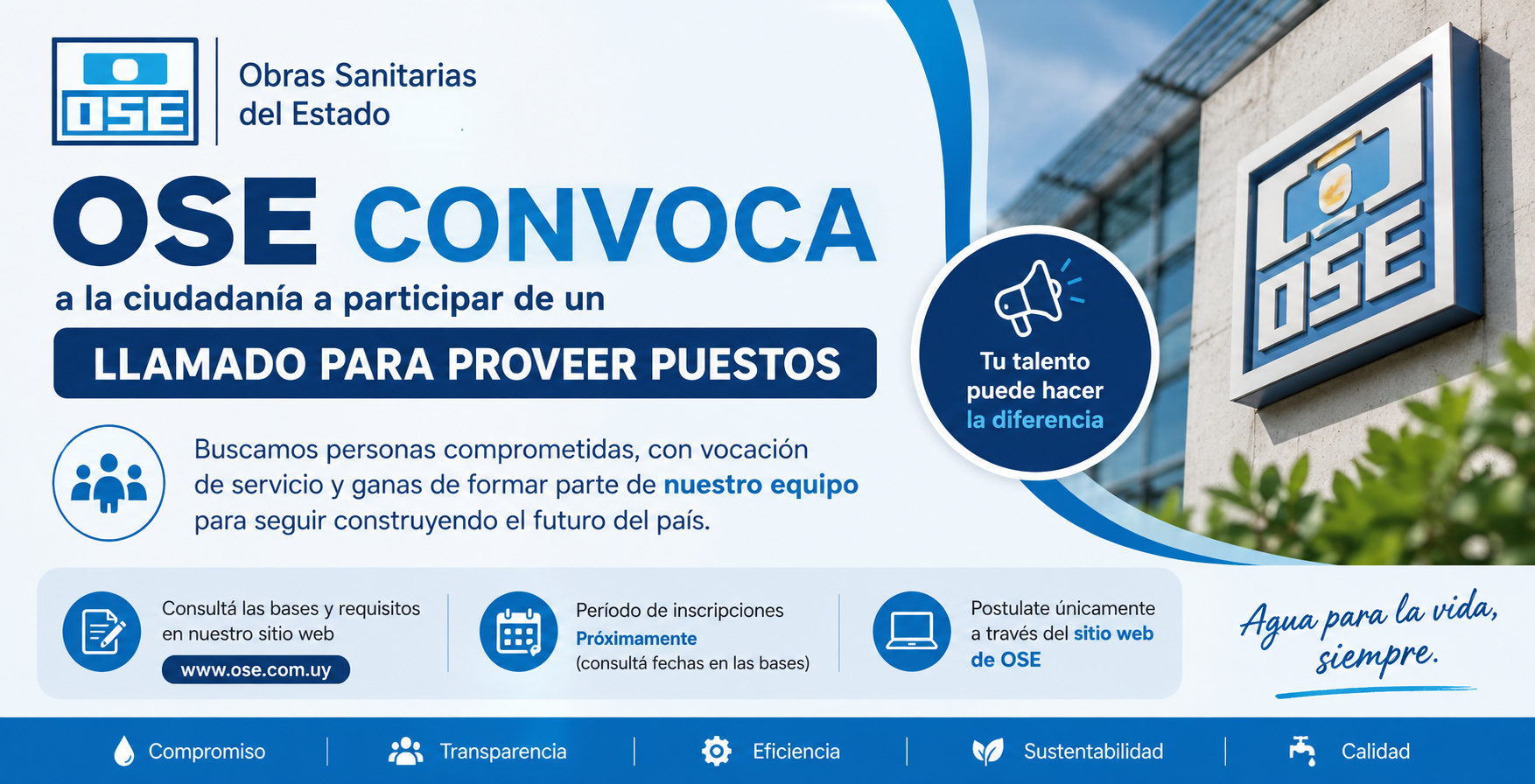 Llamado laboral OSE