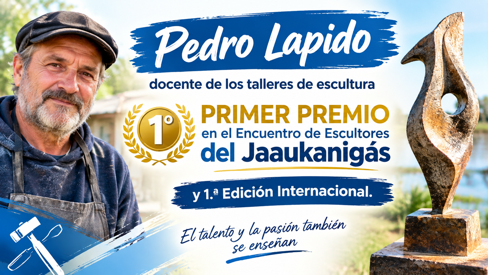 Pedro Lapido Encuentro. primer premio de escultores