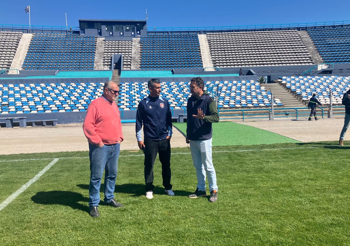 Visita del  Coordinador del Albion Fútbol Club para el Interior, Fernando Ortiz