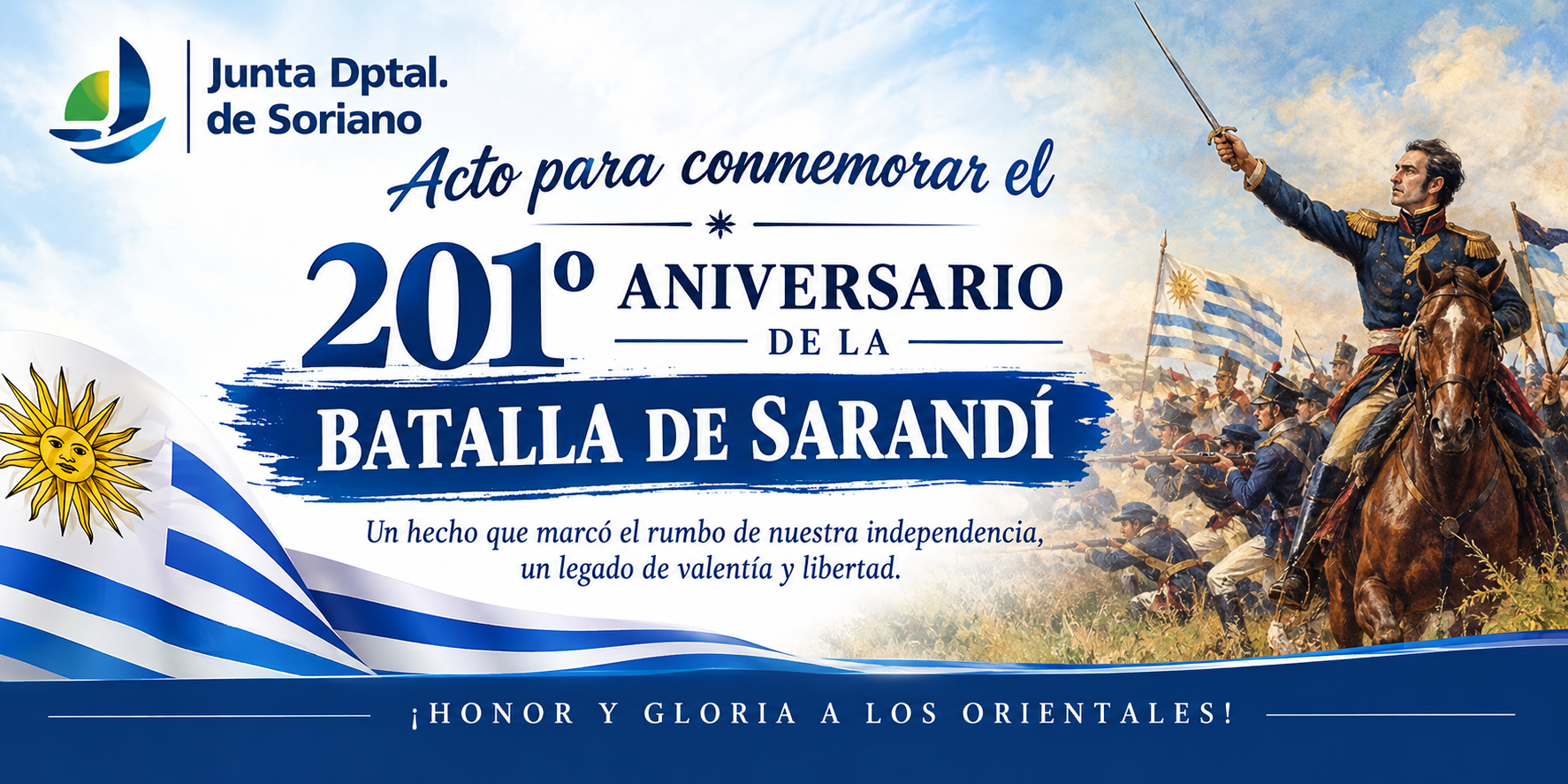 201º aniversario de la Batalla de Sarandí.